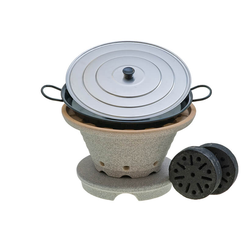 Bratfeuer® Set mit Untersatz - der blitzschnelle Outdoor-Herd mit Pfanne & Deckel von Denk weitere Ansicht Bratfeuer® Set mit Untersatz - der blitzschnelle Outdoor-Herd mit Pfanne & Deckel von Denk