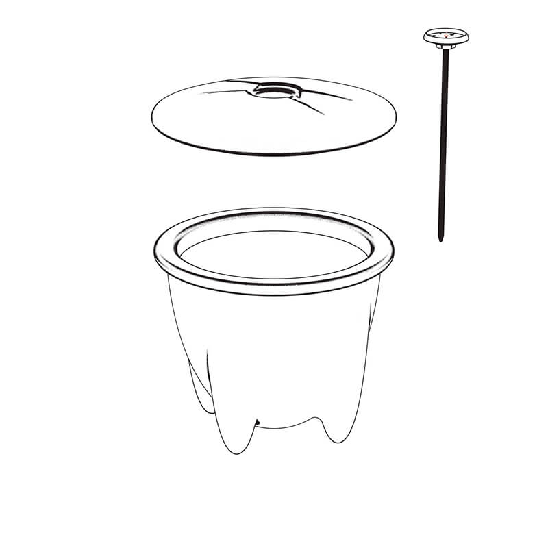 Joghurtmacher Granicium® mit Thermometer & Wärmemütze von Denk