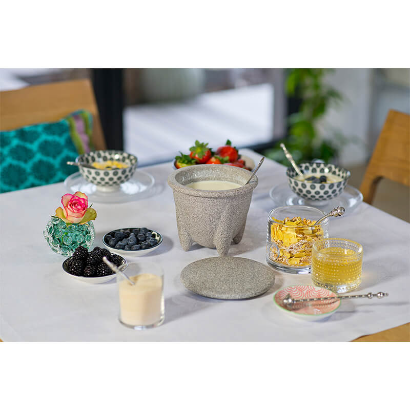 Joghurtmacher Granicium® mit Thermometer & Wärmemütze von Denk
