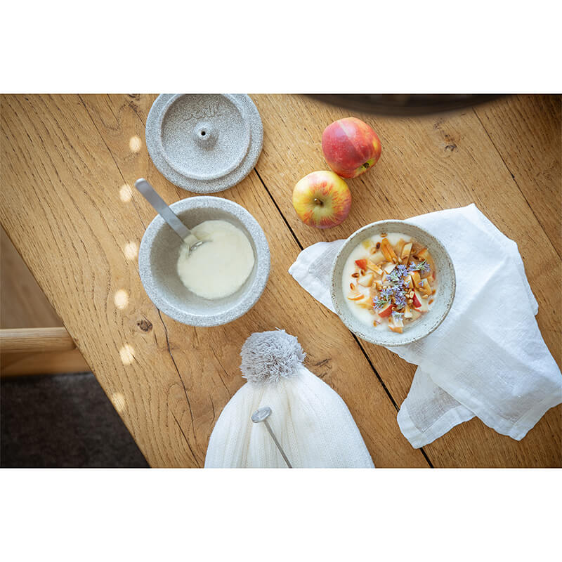 Joghurtmacher Granicium® mit Thermometer & Wärmemütze von Denk