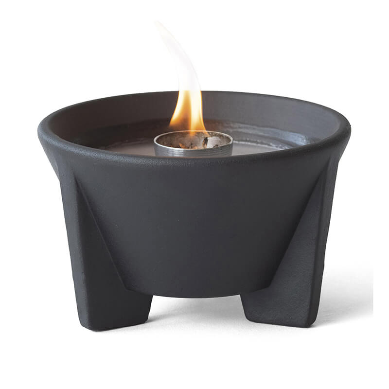 Schmelzfeuer® Indoor CeraLava® mit Windglasaufsatz von Denk