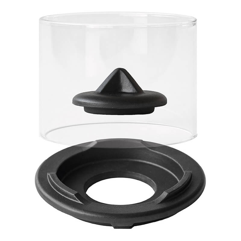 Schmelzfeuer® Indoor CeraLava® mit Windglasaufsatz von Denk