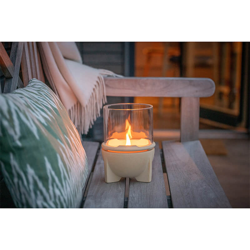 Schmelzfeuer® Indoor CeraNatur® mit Windglasaufsatz von Denk weitere Ansicht Schmelzfeuer® Indoor CeraNatur® mit Windglasaufsatz von Denk