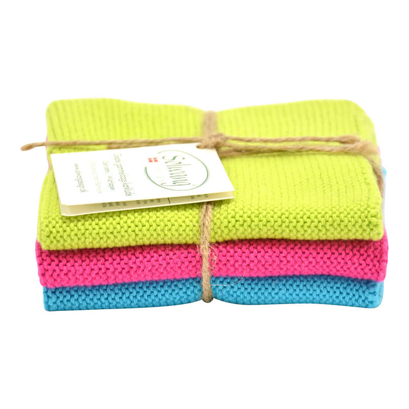 Solwang Wischtücher, lime, pink, türkis weitere Ansicht Solwang Wischtücher, lime, pink, türkis