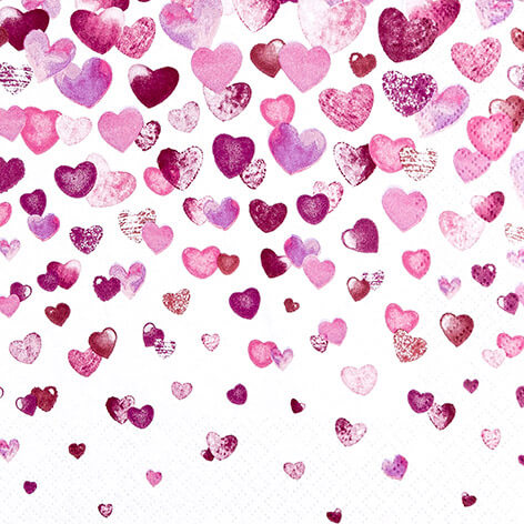 ECO LINE Servietten Lovely Hearts 33x33 cm von Home Fashion weitere Ansicht ECO LINE Servietten Lovely Hearts 33x33 cm von Home Fashion