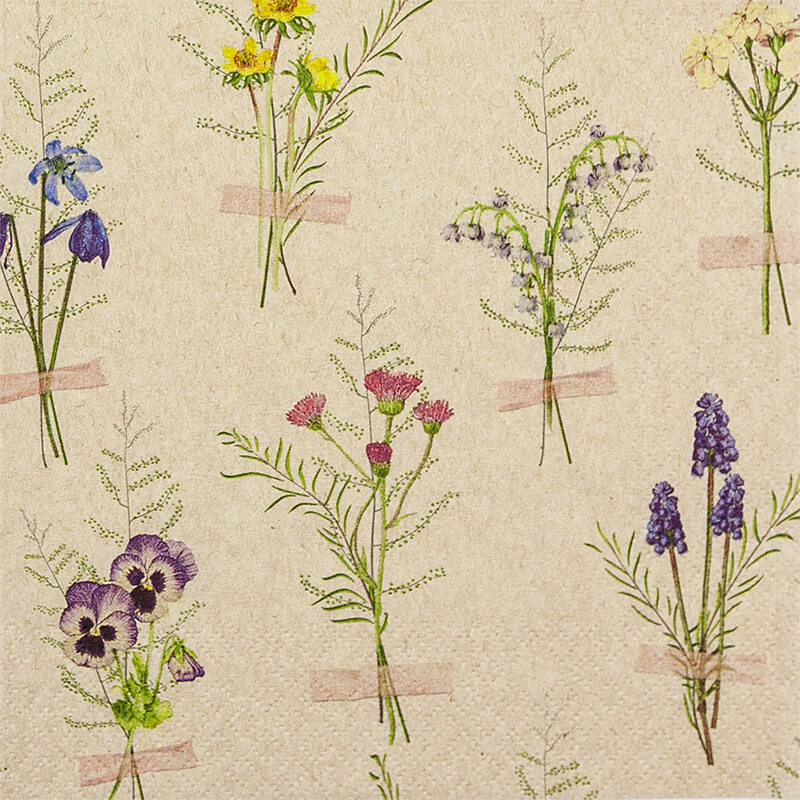 ECO LINE Servietten Spring Herbarium 33x33 cm von Home Fashion