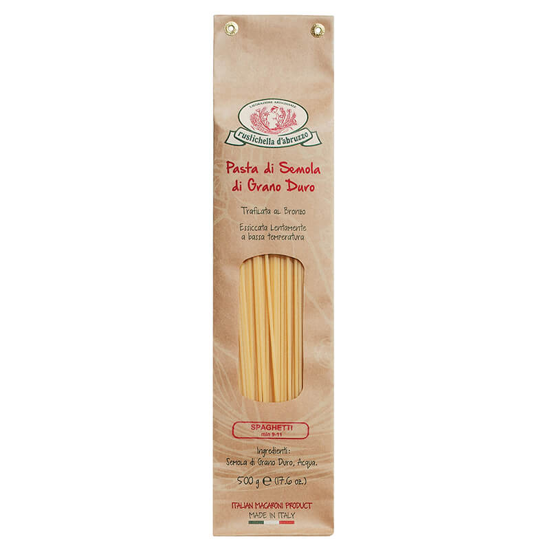 Pasta Set mit Sugo Pomodoro in der Motivdose zum World Pasta Day von Rustichella, 500 g + 270 g
