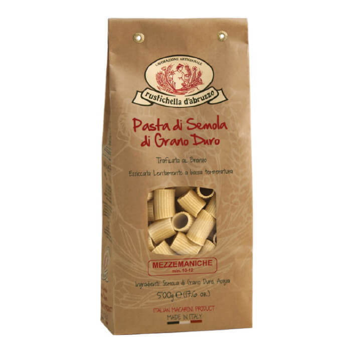 Mezzemaniche Hartweizennudeln von Rustichella, 500 g weitere Ansicht Mezzemaniche Hartweizennudeln von Rustichella, 500 g