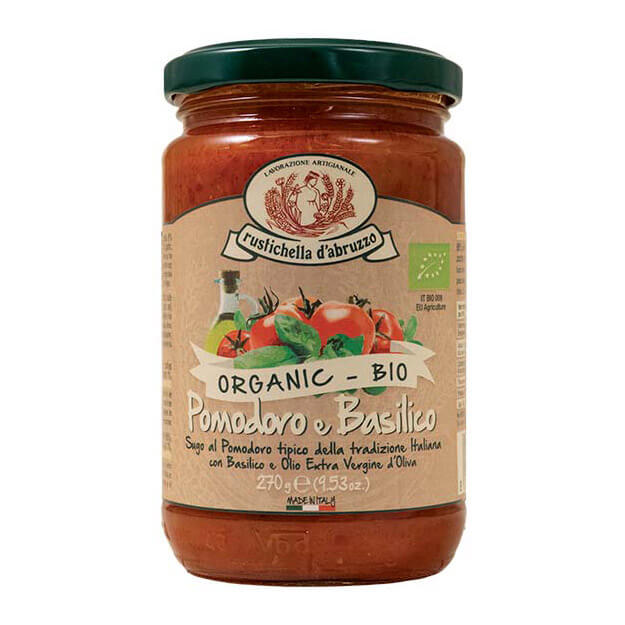 Sugo Pomodoro e Basilico Bio - Tomatensauce mit Basilikum von Rustichella, 270 g