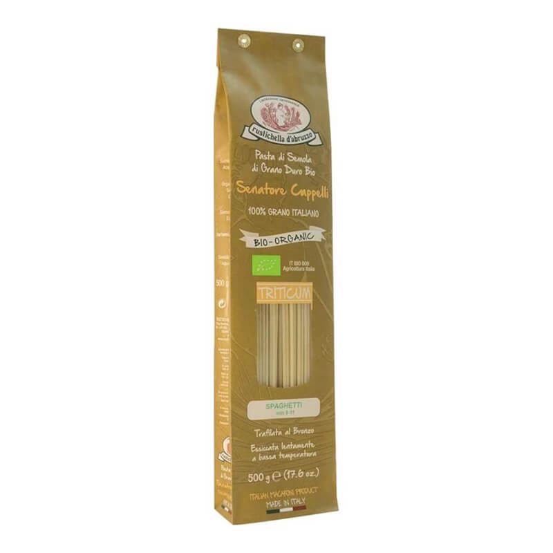 Bio Spaghetti Cappelli Hartweizennudeln Triticum von Rustichella, 500 g weitere Ansicht Bio Spaghetti Cappelli Hartweizennudeln Triticum von Rustichella, 500 g