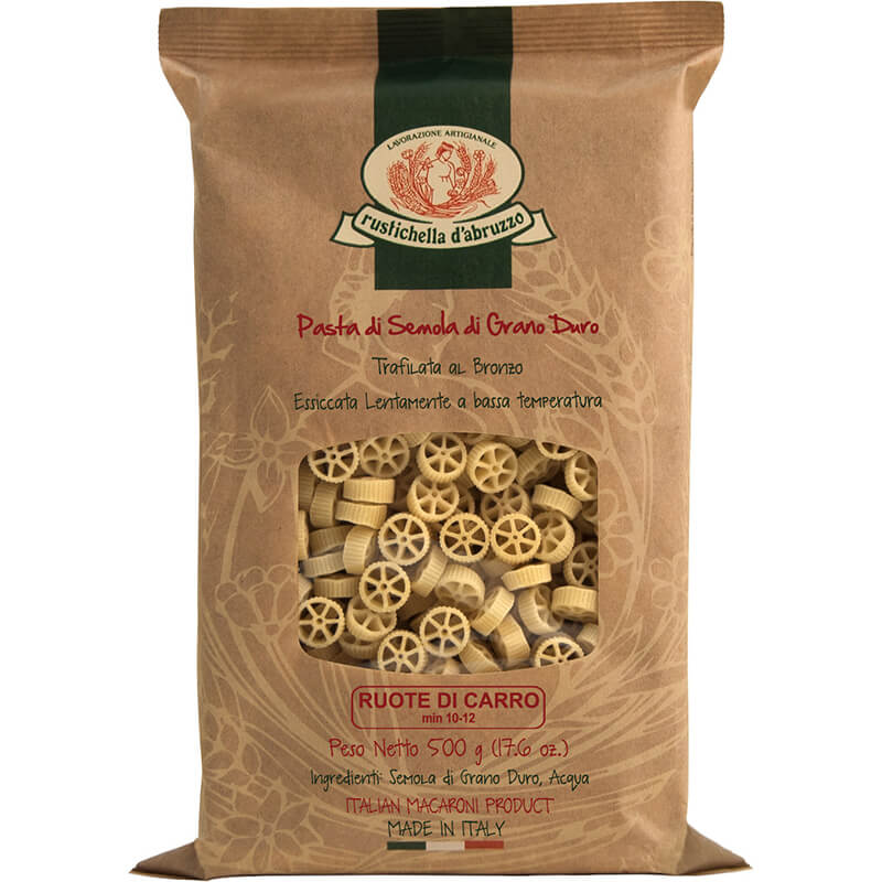 Ruote di Carro Hartweizennudeln von Rustichella, 500 g weitere Ansicht Ruote di Carro Hartweizennudeln von Rustichella, 500 g