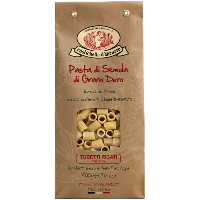 Tubetti Rigati Hartweizennudeln von Rustichella, 500 g weitere Ansicht Tubetti Rigati Hartweizennudeln von Rustichella, 500 g