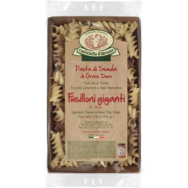 Fusilloni Giganti Hartweizennudeln von Rustichella, 500 g weitere Ansicht Fusilloni Giganti Hartweizennudeln von Rustichella, 500 g