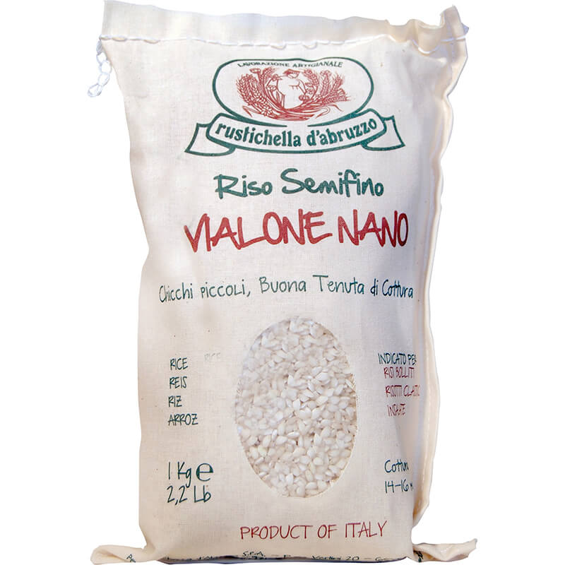 Vialone nano Reis aus Italien von Rustichella, 1 kg weitere Ansicht Vialone nano Reis aus Italien von Rustichella, 1 kg
