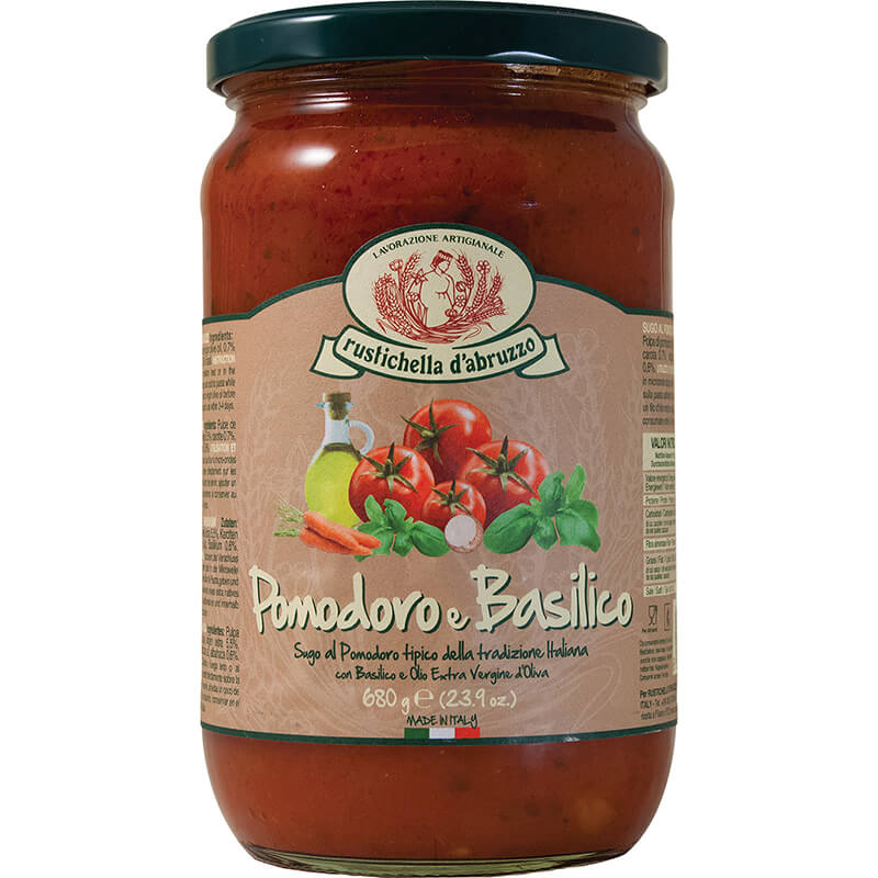 Sugo Pomodoro e Basilico Tomatensauce mit Basilikum von Rustichella, 680 g
