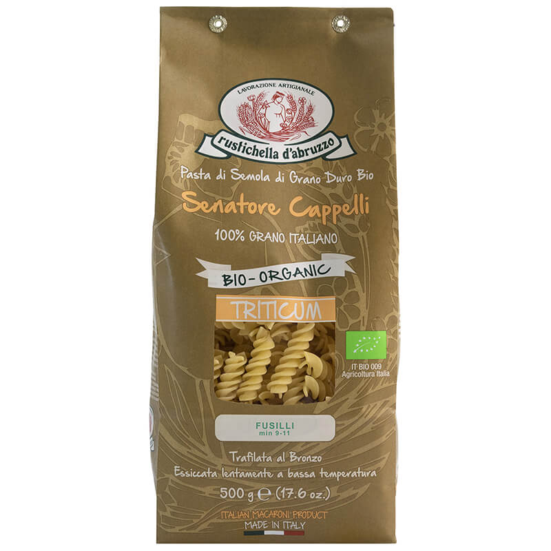 Bio Fusilli Cappelli Hartweizennudeln Triticum von Rustichella, 500 g weitere Ansicht Bio Fusilli Cappelli Hartweizennudeln Triticum von Rustichella, 500 g