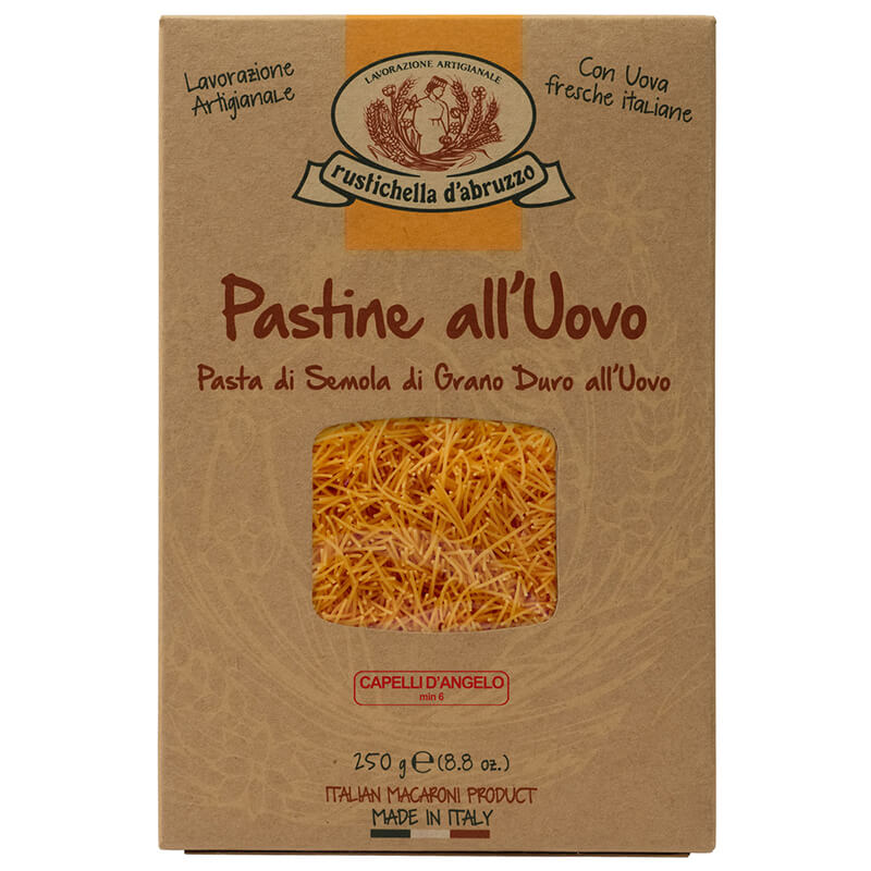 Capelli D'Angelo all uovo Eiernudeln von Rustichella, 250 g weitere Ansicht Capelli D'Angelo all uovo Eiernudeln von Rustichella, 250 g