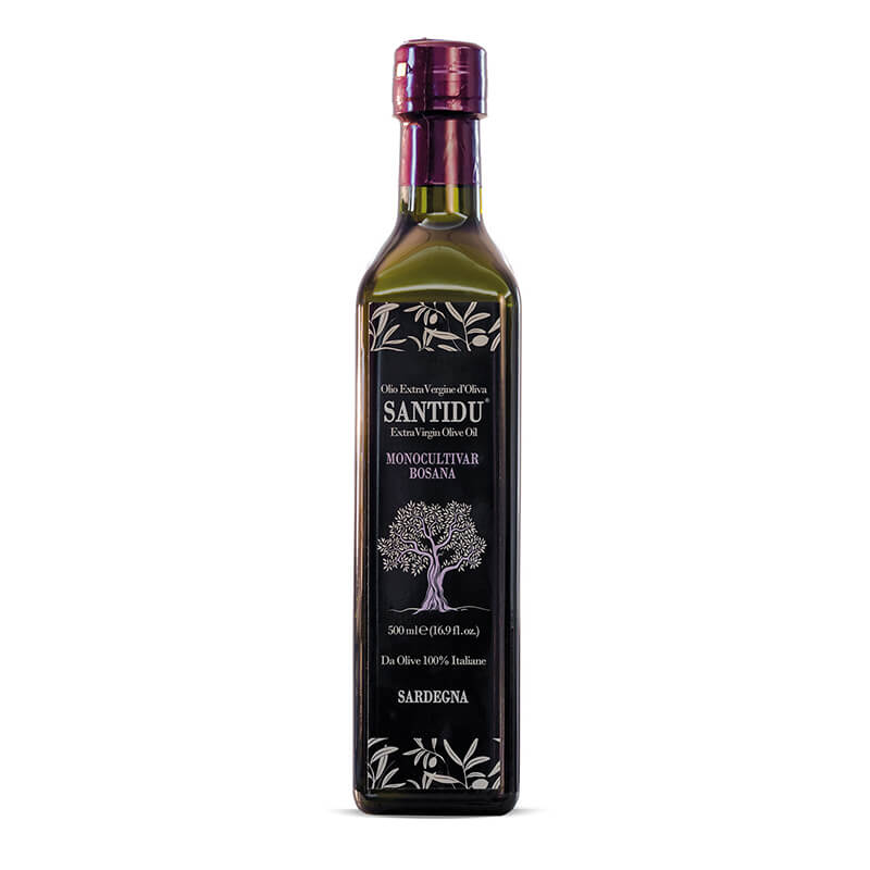 Santidu Extra Natives Olivenöl aus Bosana Oliven von Rustichella, 500 ml weitere Ansicht Santidu Extra Natives Olivenöl aus Bosana Oliven von Rustichella, 500 ml