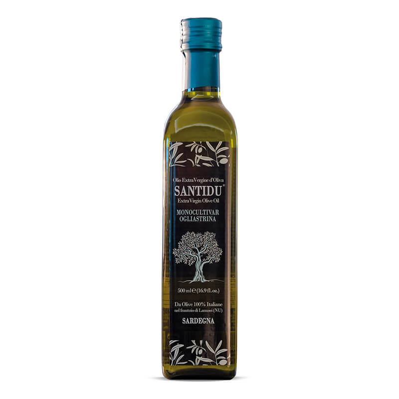 Santidu Extra Natives Olivenöl aus Ogliastrina Oliven von Rustichella, 500 ml weitere Ansicht Santidu Extra Natives Olivenöl aus Ogliastrina Oliven von Rustichella, 500 ml