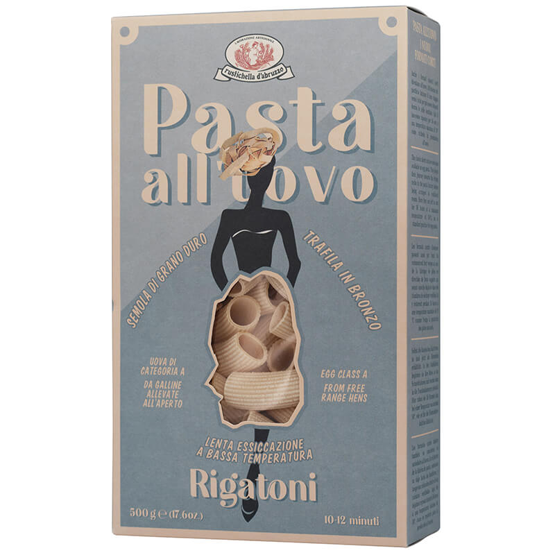 Rigatoni all'uovo Matassine - Eiernudeln von Rustichella, 500 g weitere Ansicht Rigatoni all'uovo Matassine - Eiernudeln von Rustichella, 500 g