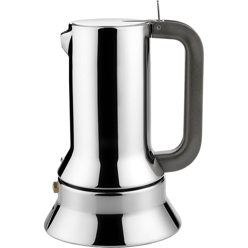 Alessi Espressokocher für 3 Tassen aus Edelstahl weitere Ansicht Alessi Espressokocher für 3 Tassen aus Edelstahl