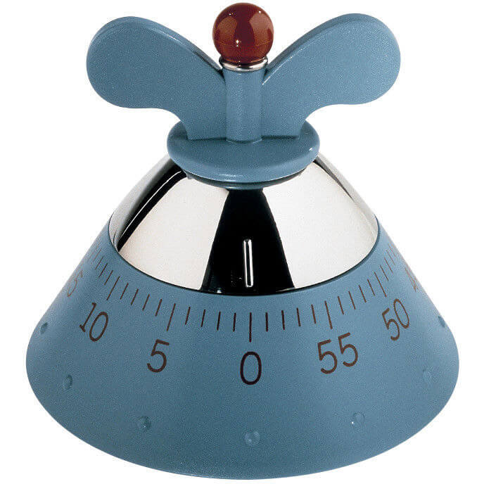 Alessi Kitchen Timer Zeitschalter, hellblau weitere Ansicht Alessi Kitchen Timer Zeitschalter, hellblau