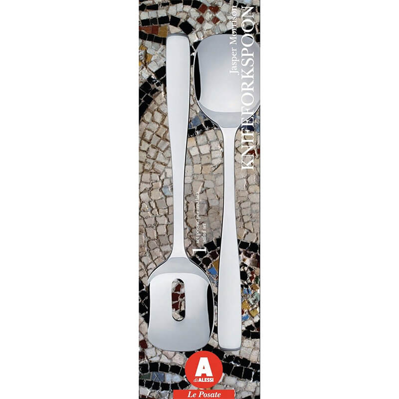 Alessi KnifeForkSpoon Salatbesteck aus Edelstahl weitere Ansicht Alessi KnifeForkSpoon Salatbesteck aus Edelstahl