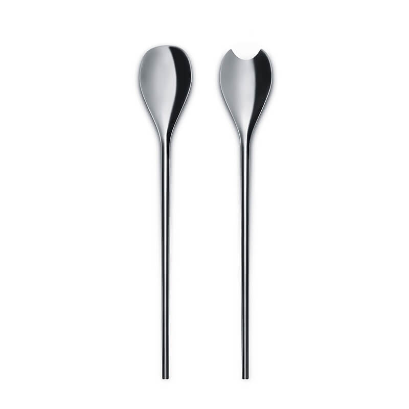 Alessi Salatbesteck - Human Collection aus Edelstahl weitere Ansicht Alessi Salatbesteck - Human Collection aus Edelstahl