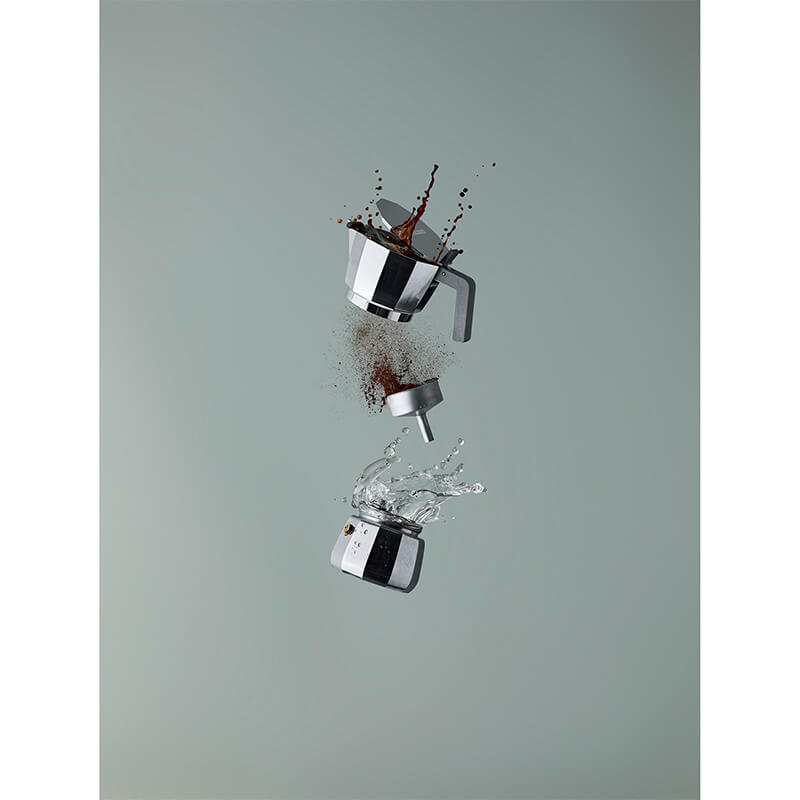 Alessi Moka Espressokocher für 9 Tassen aus Aluminium