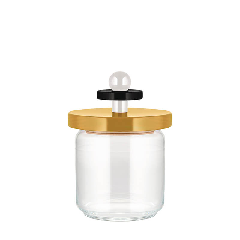 Alessi Küchendose aus Glas gelb, 750 ml weitere Ansicht Alessi Küchendose aus Glas gelb, 750 ml