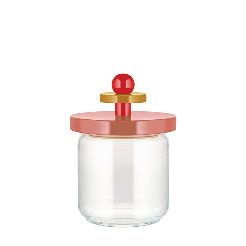 Alessi Küchendose aus Glas pink, 750 ml weitere Ansicht Alessi Küchendose aus Glas pink, 750 ml