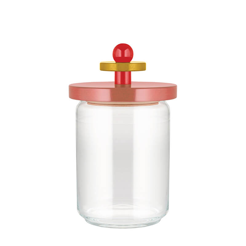 Alessi Küchendose aus Glas pink, 1000 ml weitere Ansicht Alessi Küchendose aus Glas pink, 1000 ml