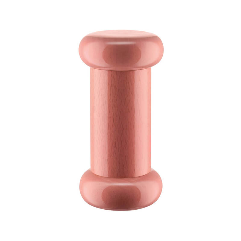 Alessi Pfeffer-, Salz- und Gewürzmühle aus Buchenholz pink, 15cm