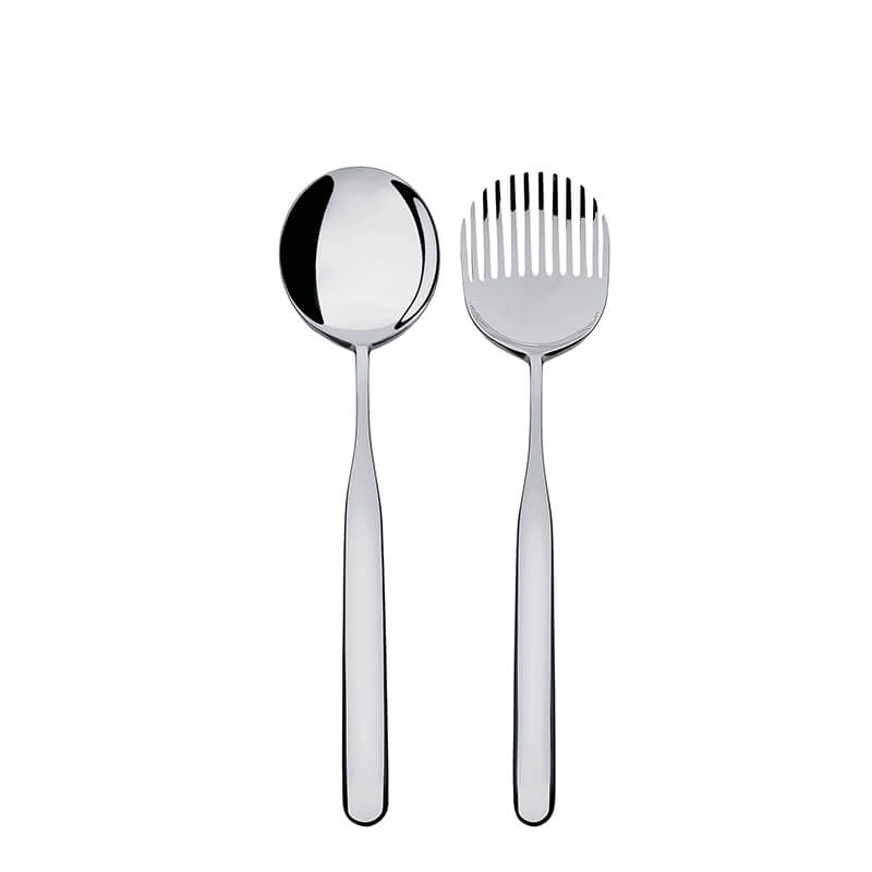 Alessi Collo-alto Salatbesteck aus Edelstahl weitere Ansicht Alessi Collo-alto Salatbesteck aus Edelstahl
