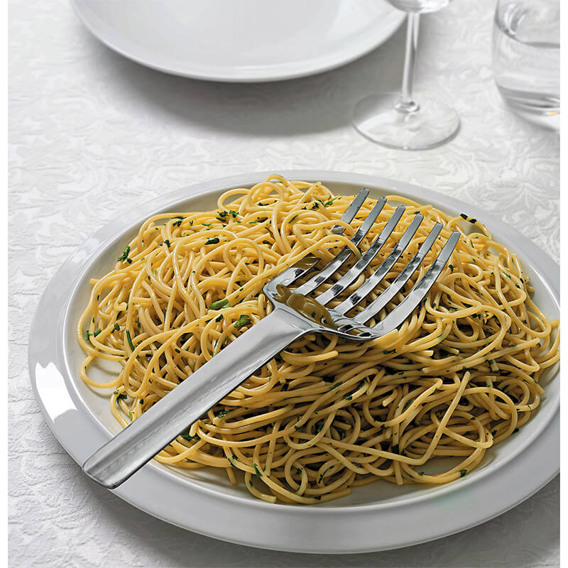 Alessi Tibidabo Spaghettigabel aus Edelstahl weitere Ansicht Alessi Tibidabo Spaghettigabel aus Edelstahl