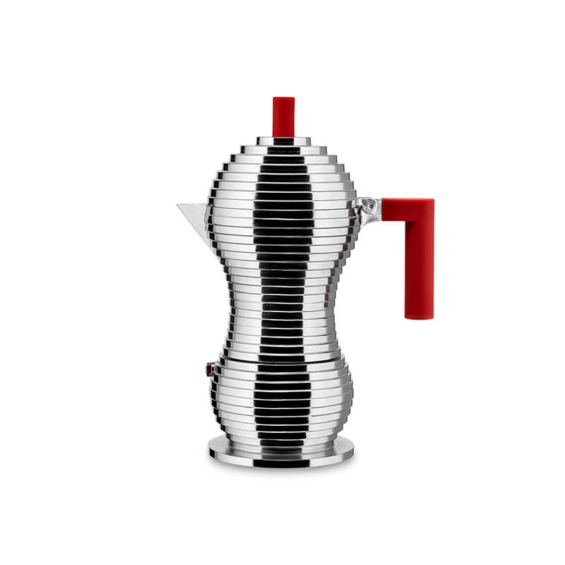 Alessi Pulcina Espressokocher Induktion für 6 Tassen aus Gußaluminium weitere Ansicht Alessi Pulcina Espressokocher Induktion für 6 Tassen aus Gußaluminium