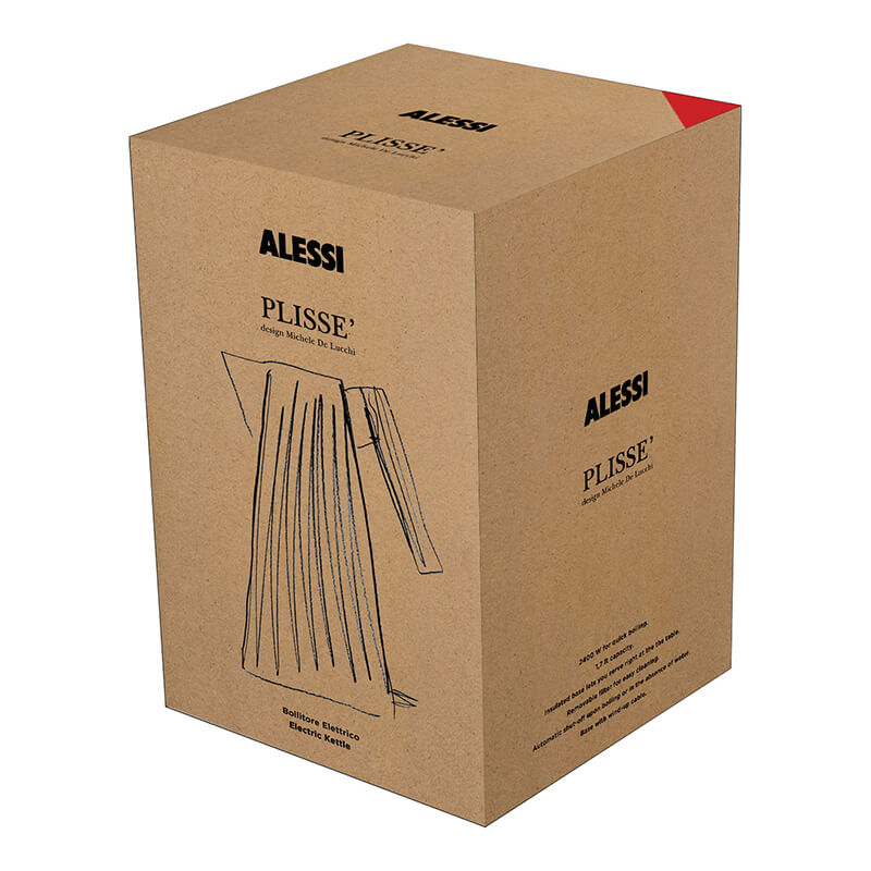Alessi Plissé elektrischer Wasserkocher grau, 1,0 L weitere Ansicht Alessi Plissé elektrischer Wasserkocher grau, 1,0 L