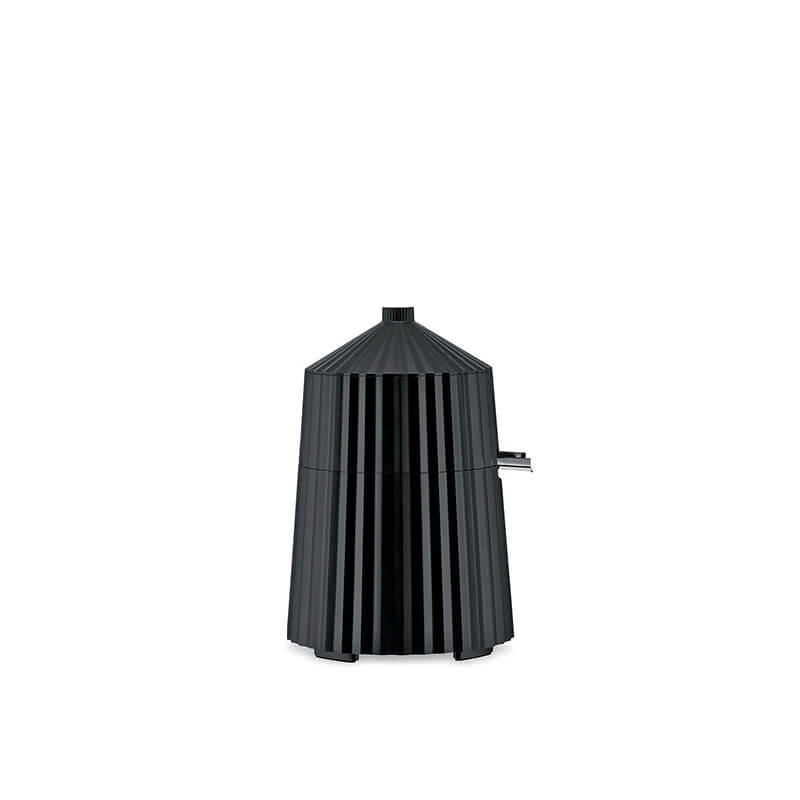 Alessi Plissé elektrische Zitronenpresse Ø 18,5 cm, Höhe 28 cm, schwarz