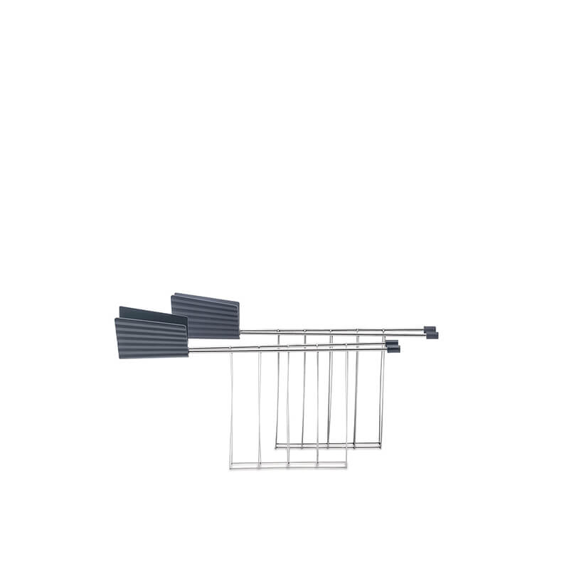 Alessi Plissé Toasterzangen grau weitere Ansicht Alessi Plissé Toasterzangen grau
