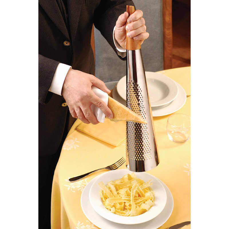 Alessi Todo riesengroße Reibe für Käse aus Edelstahl weitere Ansicht Alessi Todo riesengroße Reibe für Käse aus Edelstahl