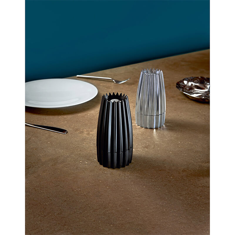 Alessi Salz-, Pfeffer- & Gewürzmühle Grind, aluminium weitere Ansicht Alessi Salz-, Pfeffer- & Gewürzmühle Grind, aluminium