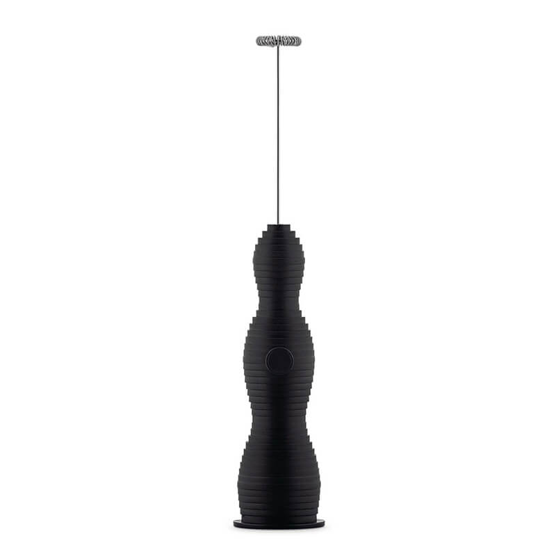 Alessi Pulcina Milchaufschäumer mit Akku - wiederaufladbar per USB, schwarz weitere Ansicht Alessi Pulcina Milchaufschäumer mit Akku - wiederaufladbar per USB, schwarz
