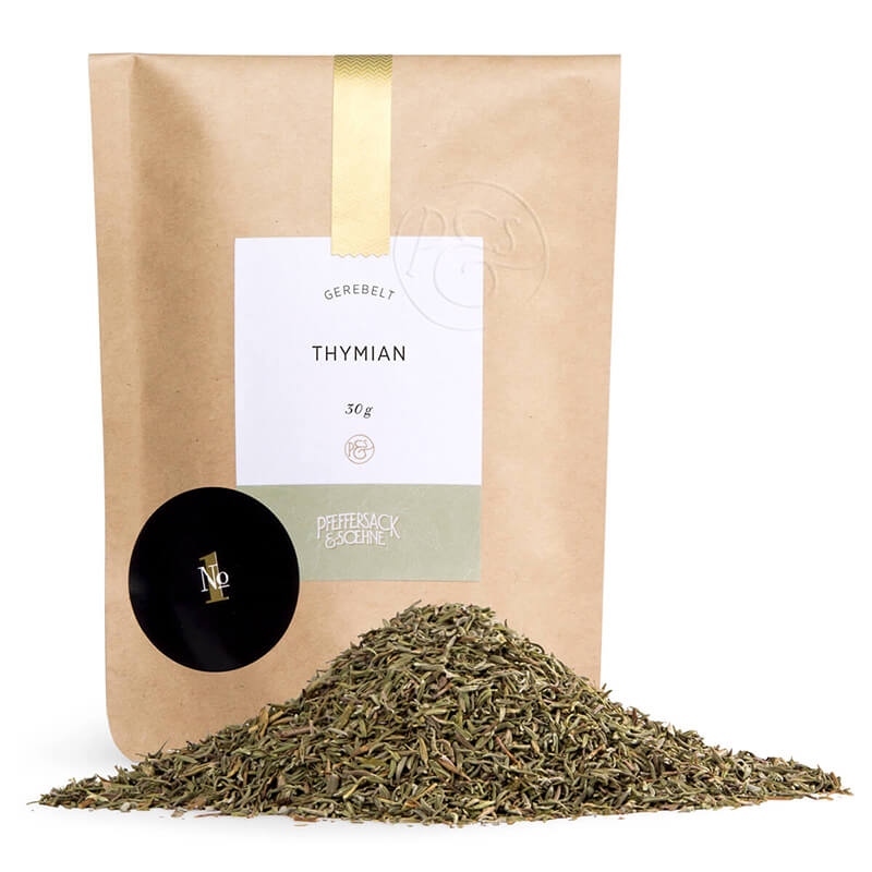 Thymian gerebelt als Nachfüllpack von Pfeffersack & Söhne, 30 g weitere Ansicht Thymian gerebelt als Nachfüllpack von Pfeffersack & Söhne, 30 g