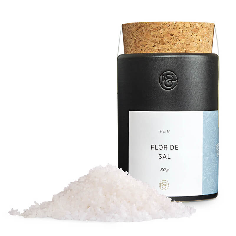 Flor de Sal in Keramikdose von Pfeffersack & Söhne, 80 g weitere Ansicht Flor de Sal in Keramikdose von Pfeffersack & Söhne, 80 g