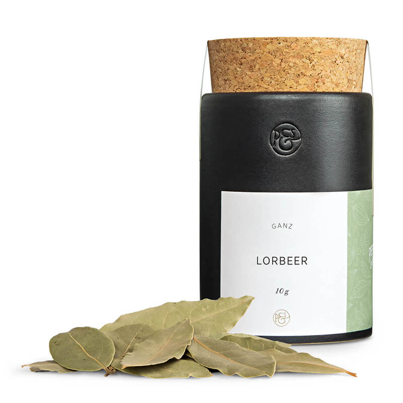 Lorbeer ganz in Keramikdose von Pfeffersack & Söhne, 10 g