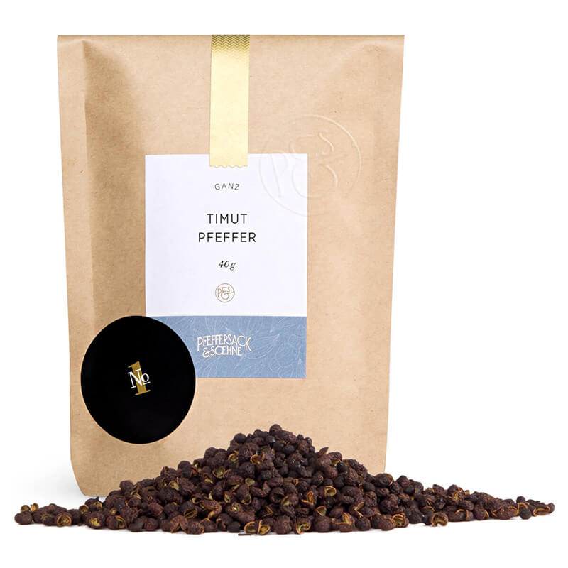 Timut Pfeffer als Nachfüllpack von Pfeffersack & Söhne, 40 g weitere Ansicht Timut Pfeffer als Nachfüllpack von Pfeffersack & Söhne, 40 g