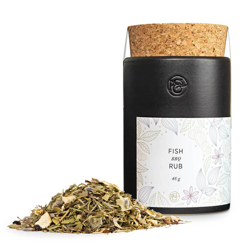 Fish BBQ Rub in Keramikdose von Pfeffersack & Söhne, 40 g weitere Ansicht Fish BBQ Rub in Keramikdose von Pfeffersack & Söhne, 40 g