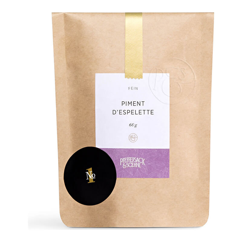 Piment d' Espelette Nachfüllpackung als Nachfüllpack von Pfeffersack & Söhne, 60 g weitere Ansicht Piment d' Espelette Nachfüllpackung als Nachfüllpack von Pfeffersack & Söhne, 60 g