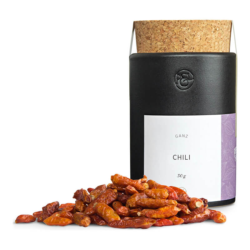 Chili ganz in Keramikdose von Pfeffersack & Söhne, 30 g weitere Ansicht Chili ganz in Keramikdose von Pfeffersack & Söhne, 30 g