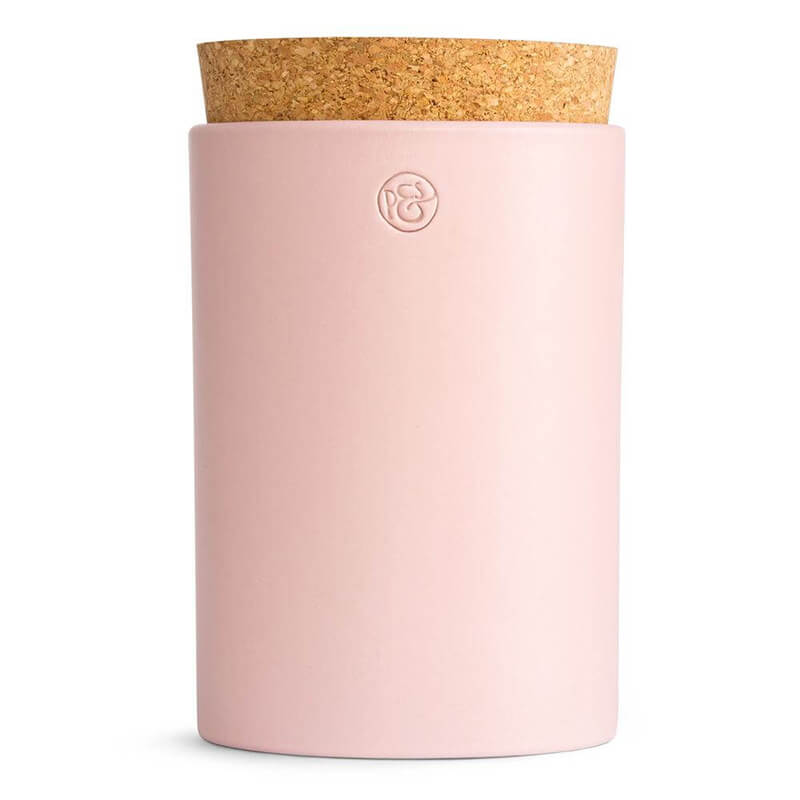 Vorratsdose aus Keramik blassrosa, 1 l von Pfeffersack & Söhne